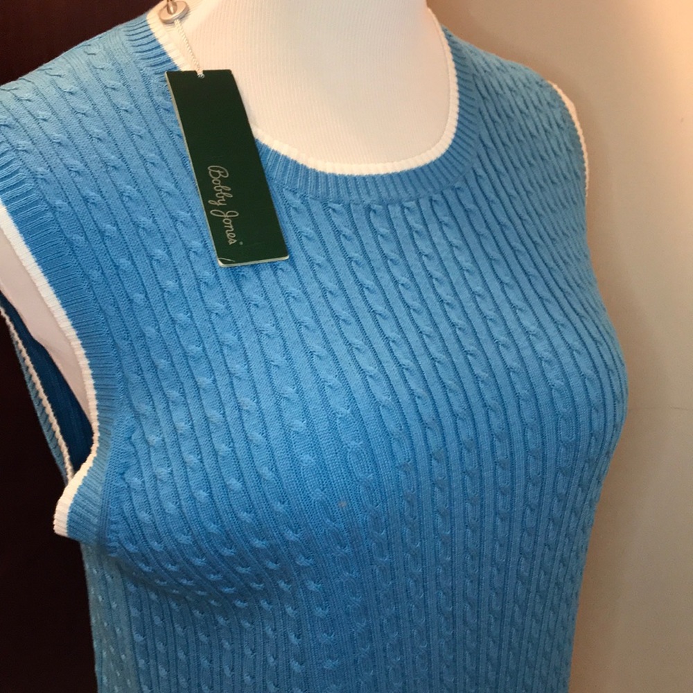 NWT Bobby Jones Cable Knit Sweater Vest